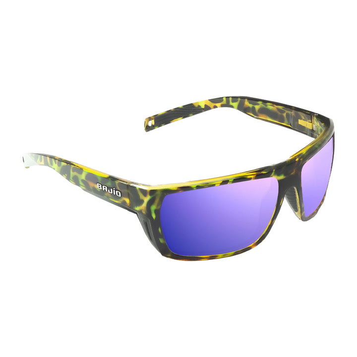 Bajio Palometa Sunglasses Green Rock Gloss Violet Mirror - Madison River Fishing Company