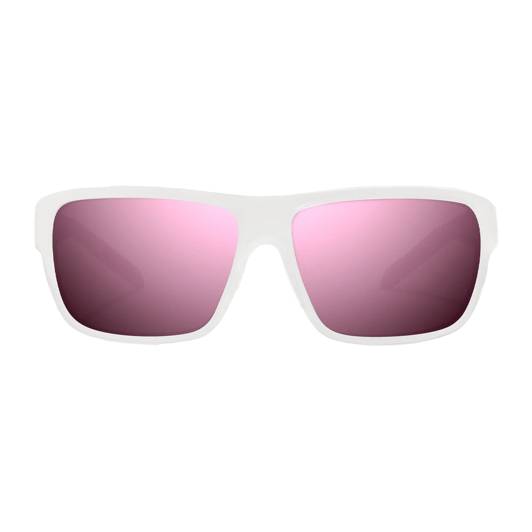 Bajio Rigolets Sunglasses White Glass Matte Rose Mirror - Madison River Fishing Company