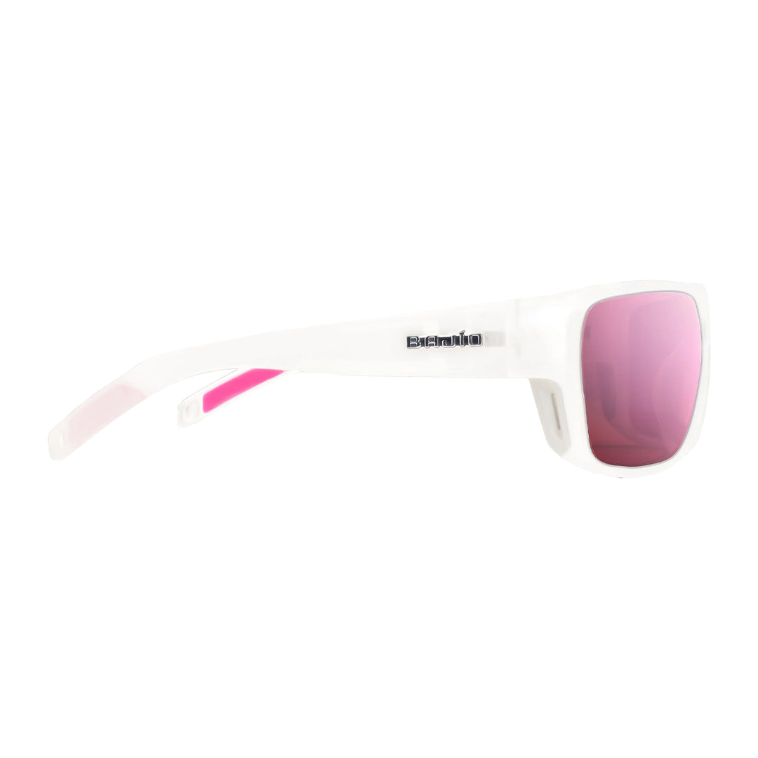 Bajio Rigolets Sunglasses White Glass Matte Rose Mirror - Madison River Fishing Company