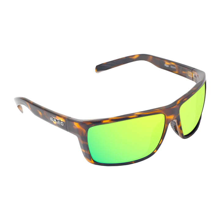 Bajio Sigs Sunglasses Brown Tortoise Gloss Green Mirror - Madison River Fishing Company