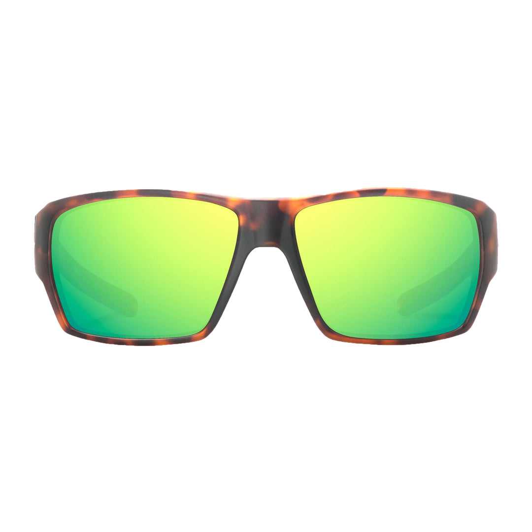 Bajio Vega Sunglasses Brown Tortoise Matte Green Mirror - Madison River Fishing Company