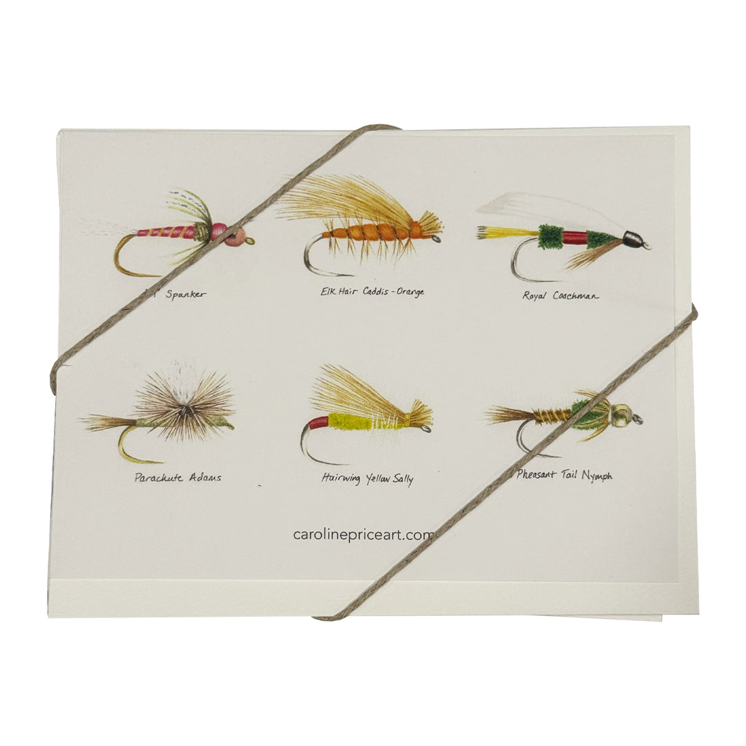 Caroline Price Art 6 Pack w/Envelopes Fly Fishing Flies