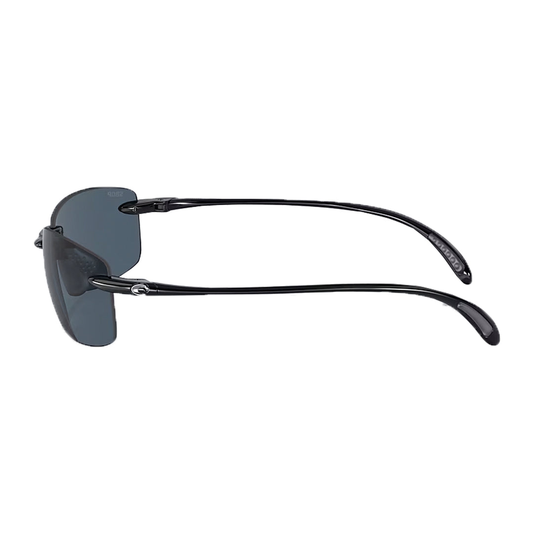 Costa Ballast Sunglasses Shiny Black Gray 580P - Madison River Fishing Company