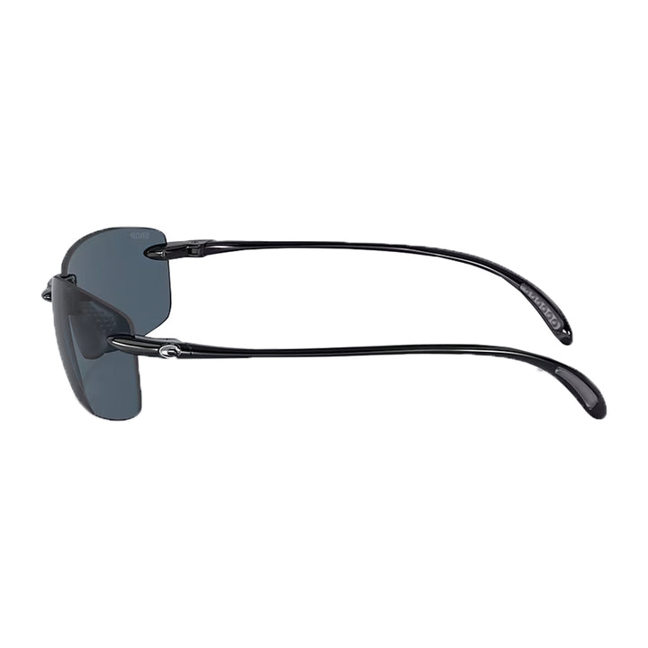 Costa Ballast Sunglasses Shiny Black Gray 580P - Madison River Fishing Company
