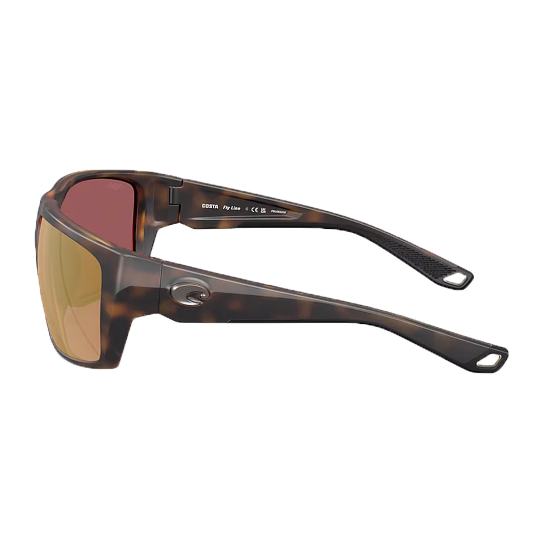 Costa Fly Line Sunglasses Matte Tortoise Gold Mirror 580G - Madison River Fishing Company