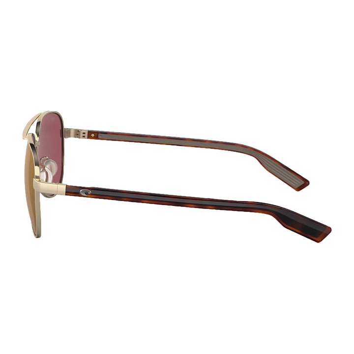 Costa Peli Sunglasses Brushed Gold - Gold Mirror 580G - Madison River Fishing Company