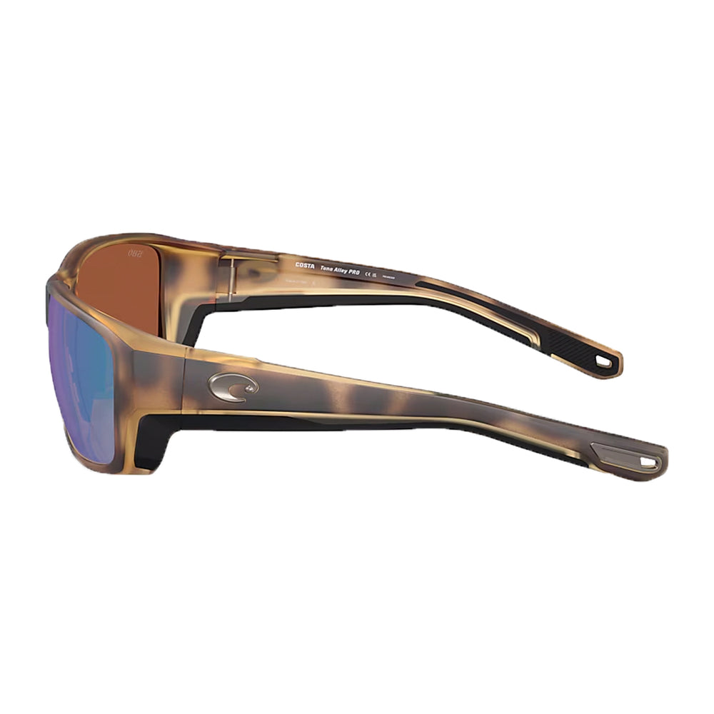 Costa Tuna Alley Pro Sunglasses Matte Tortoise Green Mirror 580G