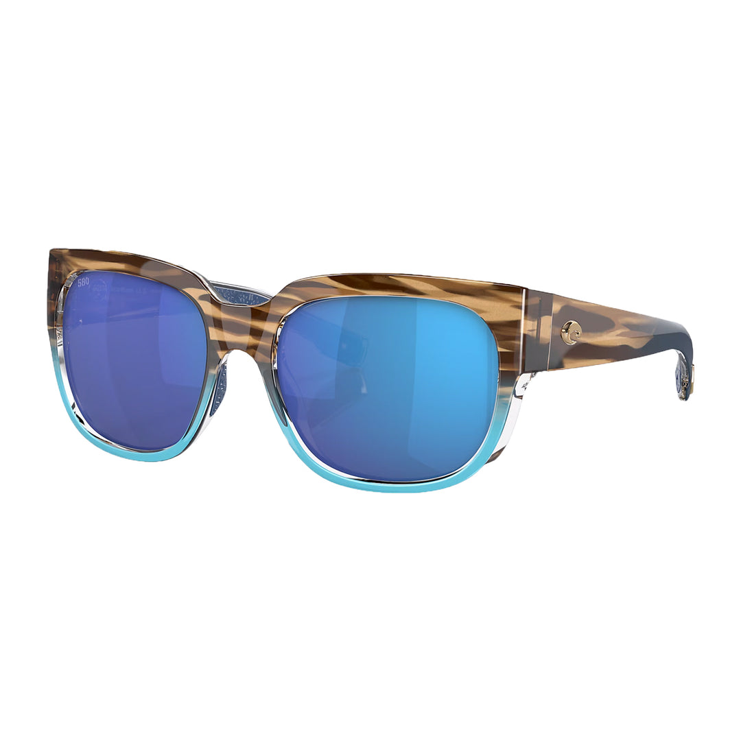 Costa Waterwoman Sunglasses Shiny Wahoo Blue Mirror 580G
