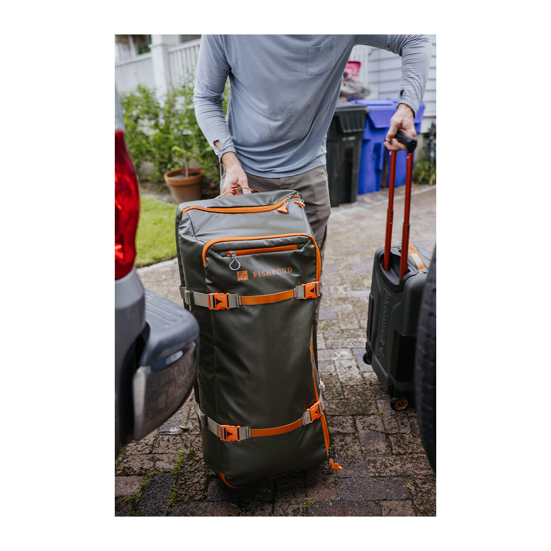 decathlon tackle bag Fishpond Stormshadow Large Rolling Duffel