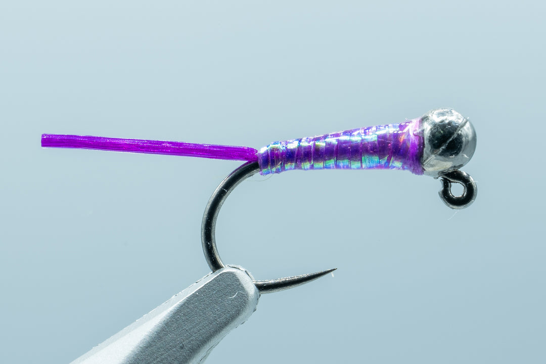Moore's Next Gen Perdigon Purple Rain Barbless #16 – Madison River Fishing Company