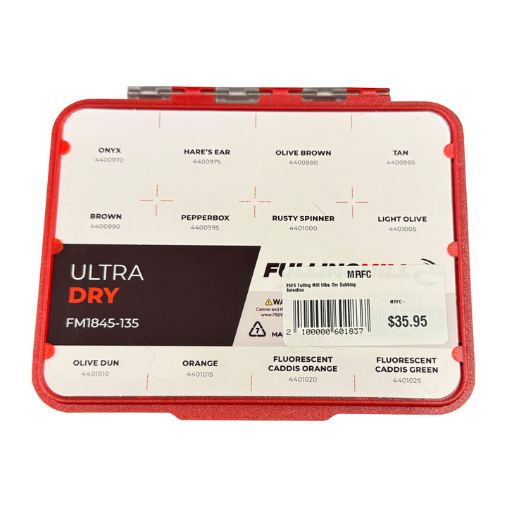 Fulling Mill Ultra Dry Dubbing Selection - Madison River Fishing Company