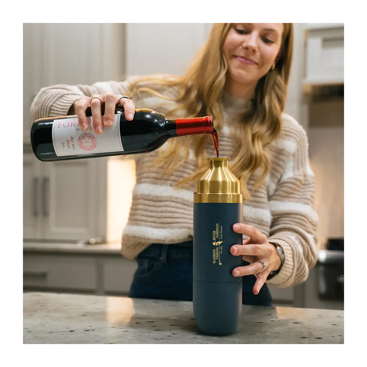 High Camp Flasks MRFC Logo Parkside Flask (750ml) Amalfi Blue