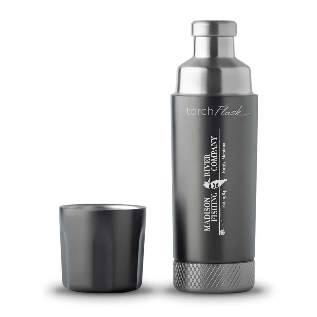 High Camp Flasks MRFC Logo Torch Flask (9oz.) Gunmetal