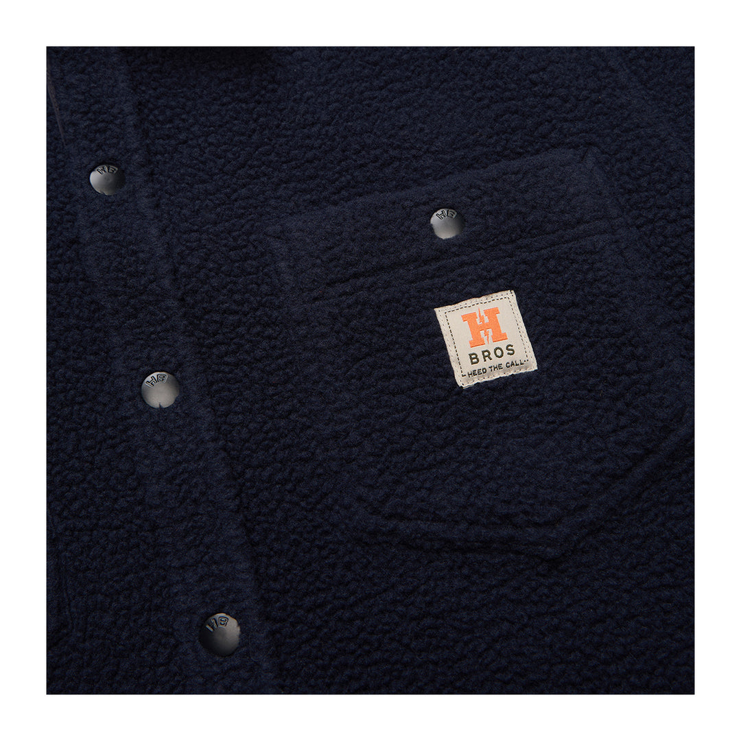 Howler Bros Allegheny Fleece Overshirt Dark Indigo - Madison River Fishing Company