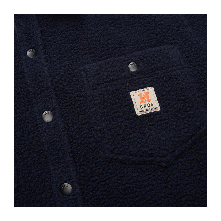 Howler Bros Allegheny Fleece Overshirt Dark Indigo - Madison River Fishing Company