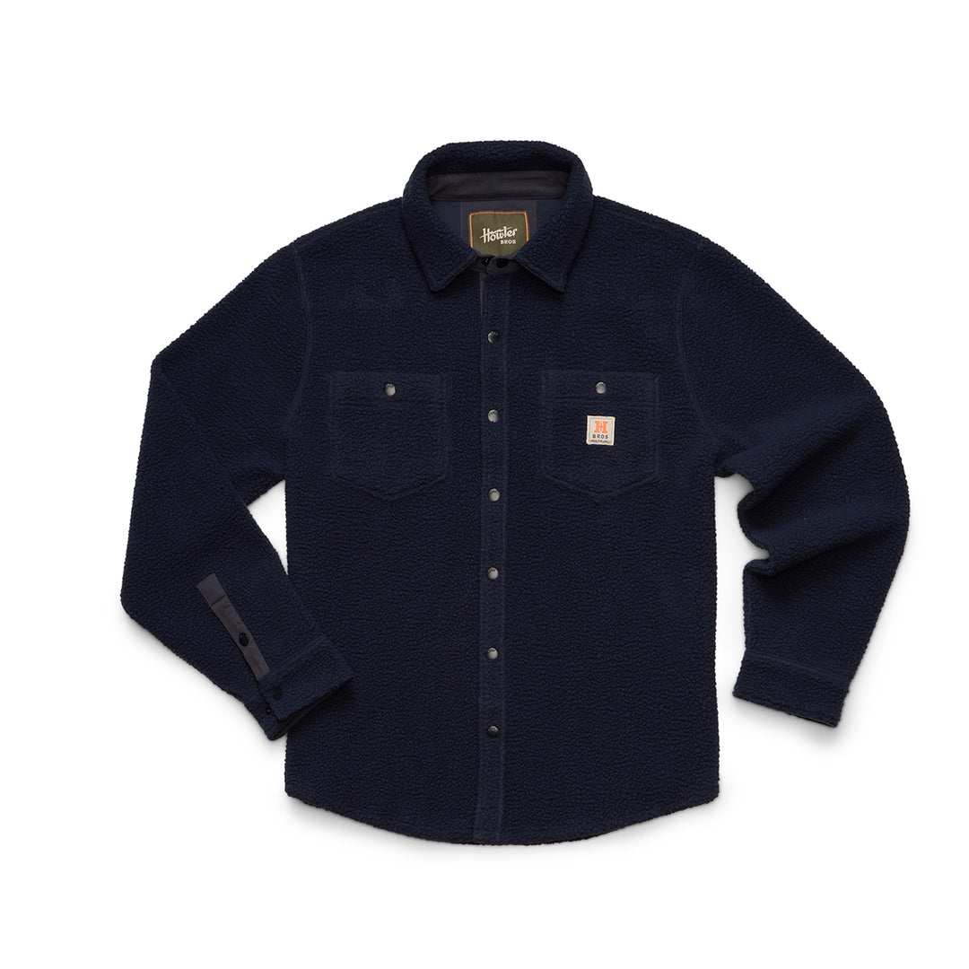 Howler Bros Allegheny Fleece Overshirt Dark Indigo