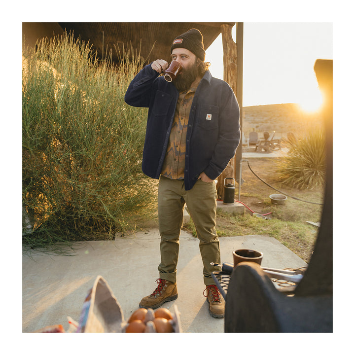 Howler Bros Allegheny Fleece Overshirt Dark Indigo - Madison River Fishing Company