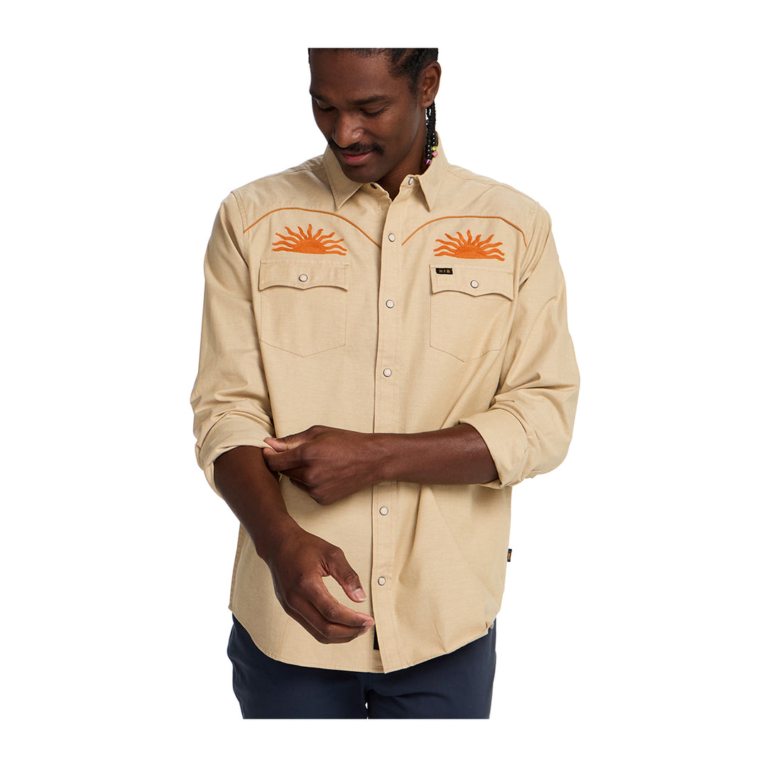 Howler Bros Crosscut Deluxe Longsleeve El Sol : Gold - Madison River Fishing Company