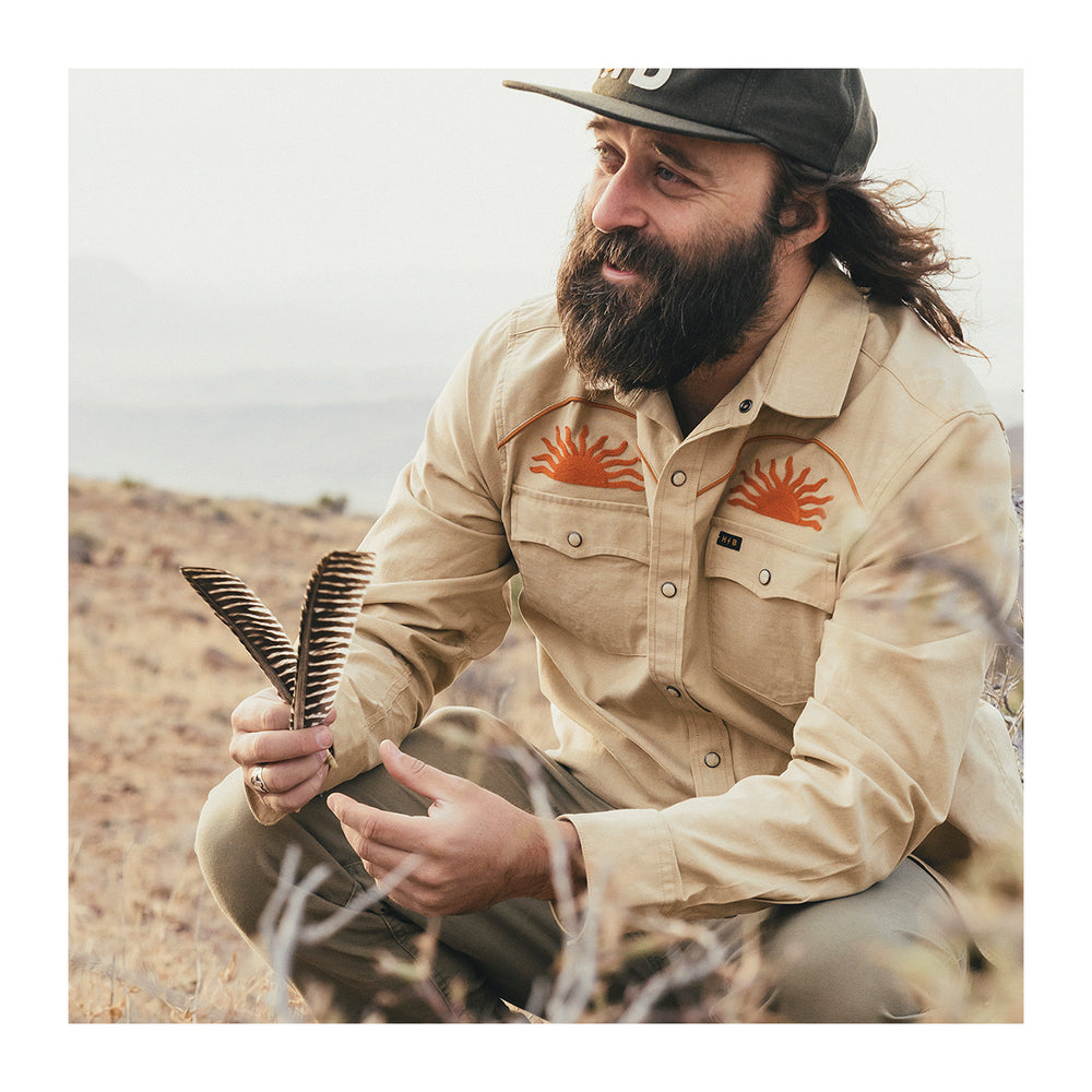 Howler Bros Crosscut Deluxe Longsleeve El Sol : Gold