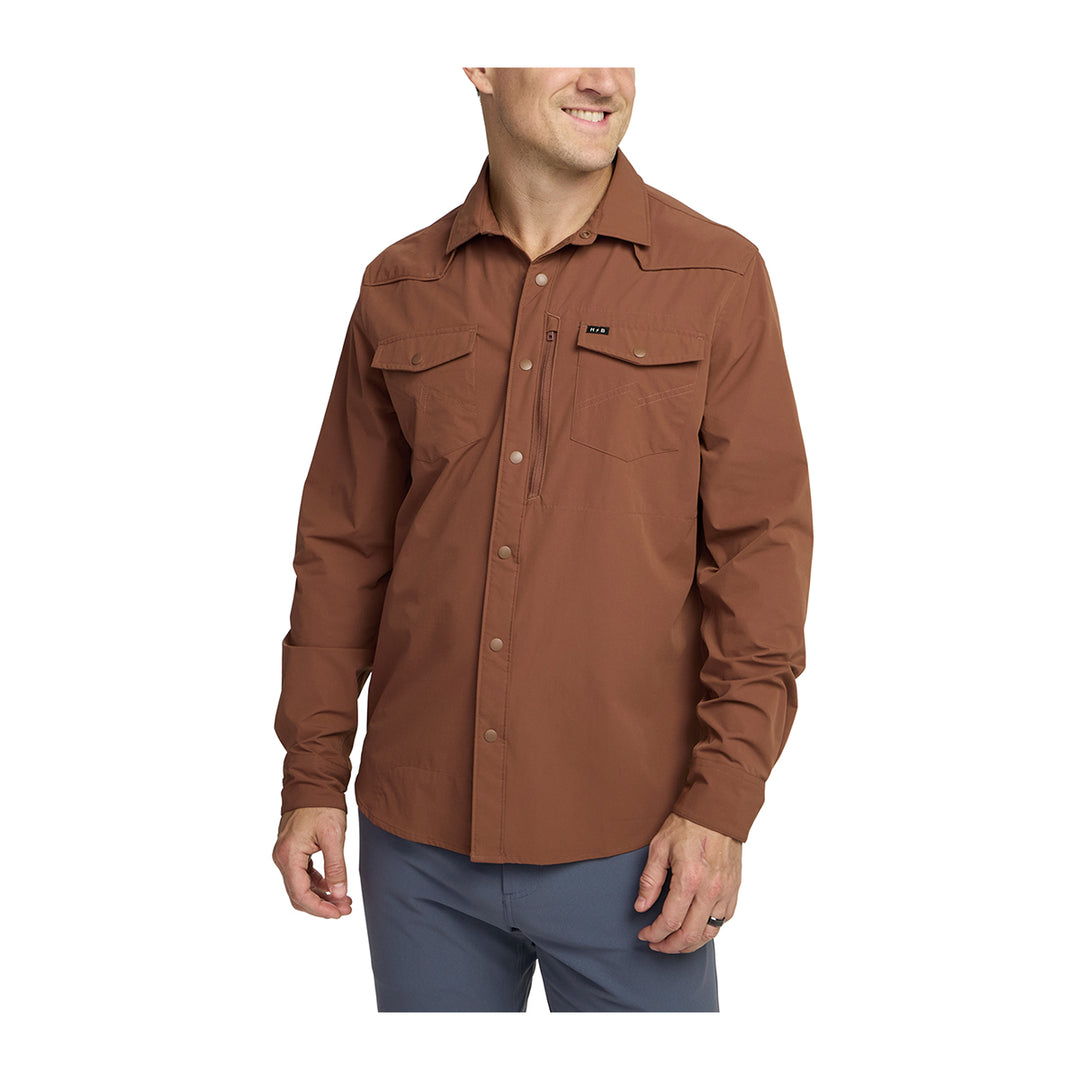 Howler Bros Emerger Tech Longsleeve Mink Brown - Madison River Fishing Company