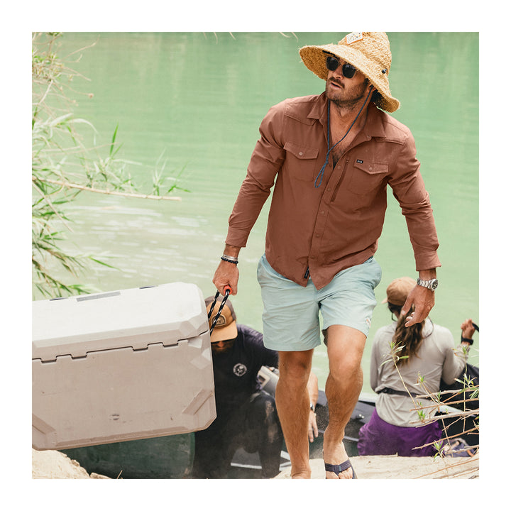 Howler Bros Emerger Tech Longsleeve Mink Brown - Madison River Fishing Company