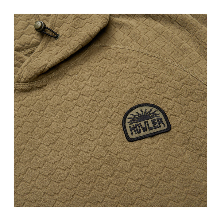 Howler Bros Palo Duro Fleece Hoodie Mountain Grid : Fatigue - Madison River Fishing Company