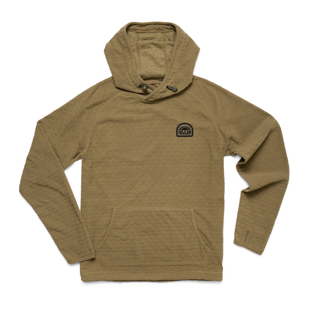 Howler Bros Palo Duro Fleece Hoodie Mountain Grid : Fatigue