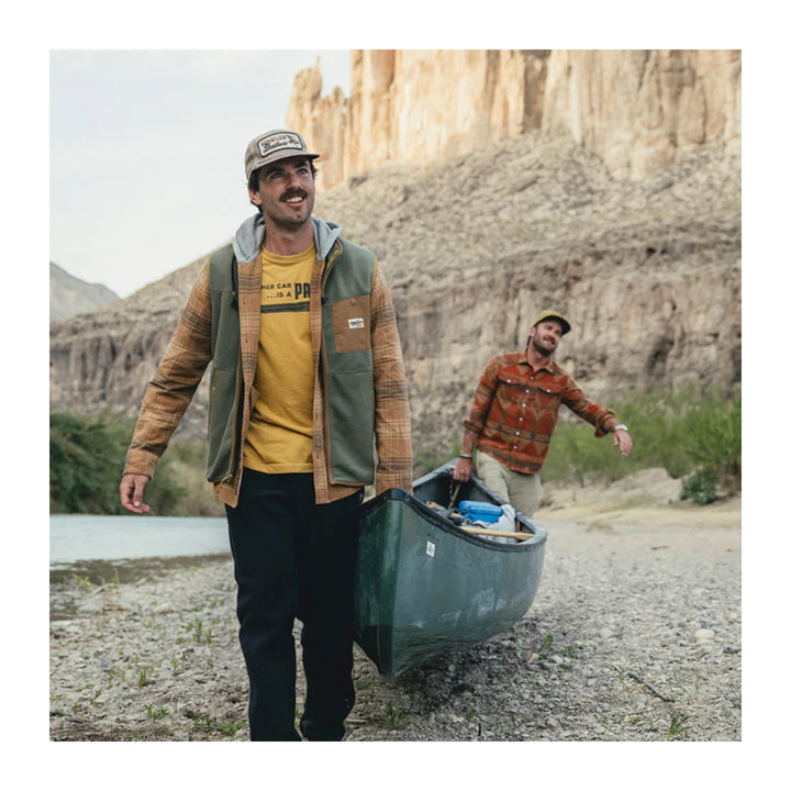 Howler Bros Unstructured Snapback Hats Feedstore : Osprey Prey : Khaki / Brown - Madison River Fishing Company