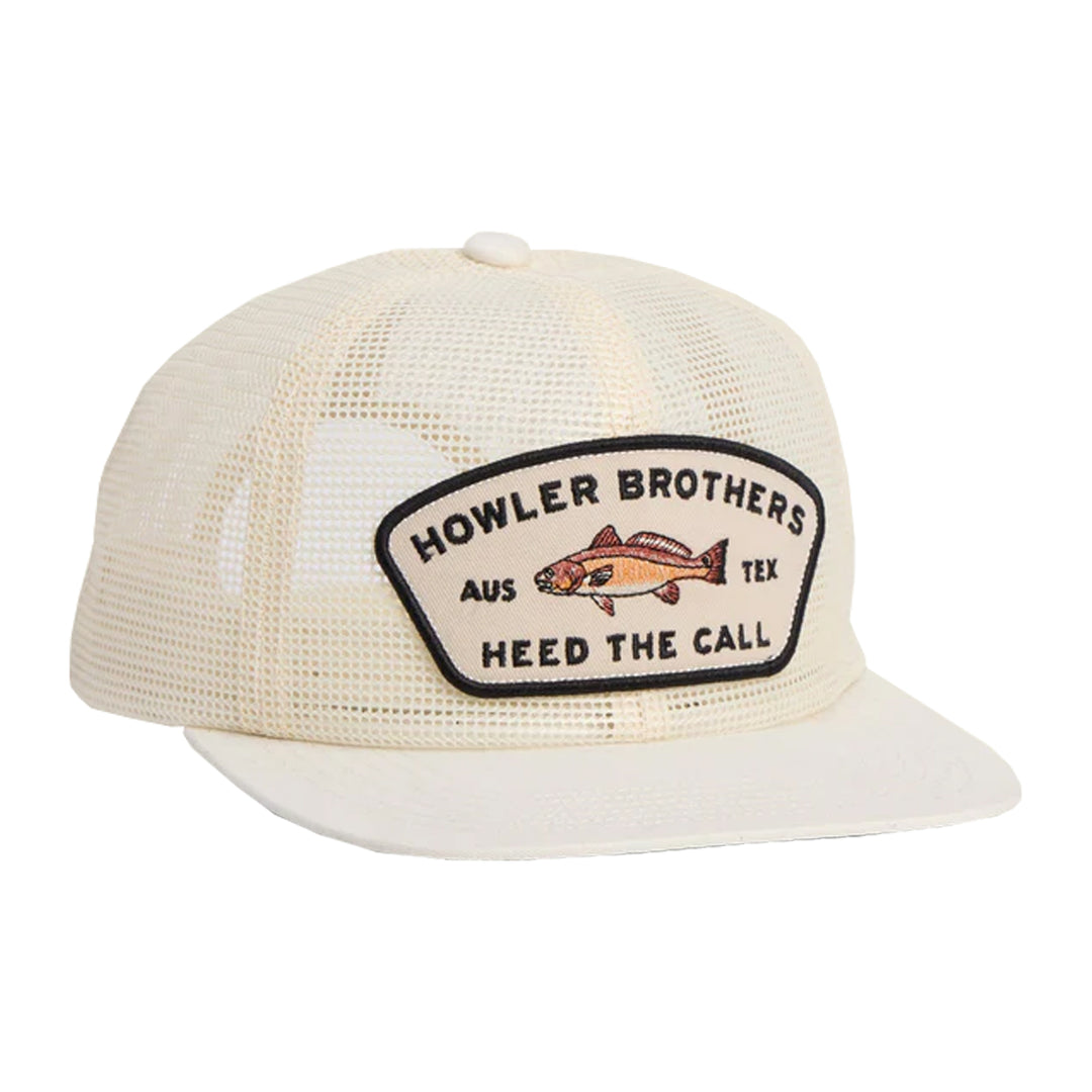 Howler Bros Unstructured Snapback Hats Feedstore : Redfish : Off White