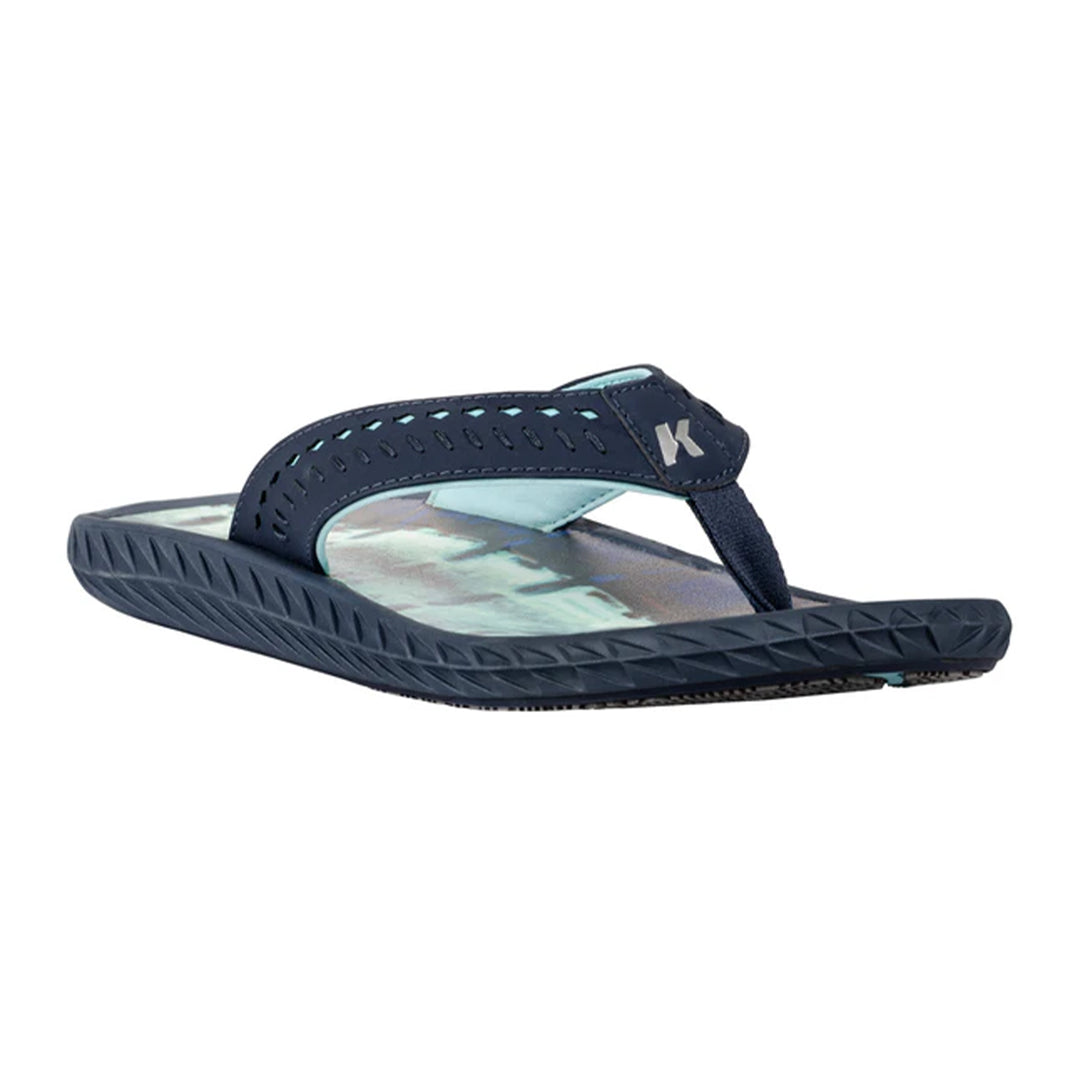 Korkers Fish Flip Marlin w/ Fixed Kling-On Deck Soles Blue - Madison River Fishing Company