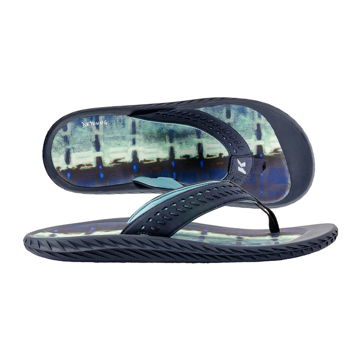 Korkers Fish Flip Marlin w/ Fixed Kling-On Deck Soles Blue - Madison River Fishing Company