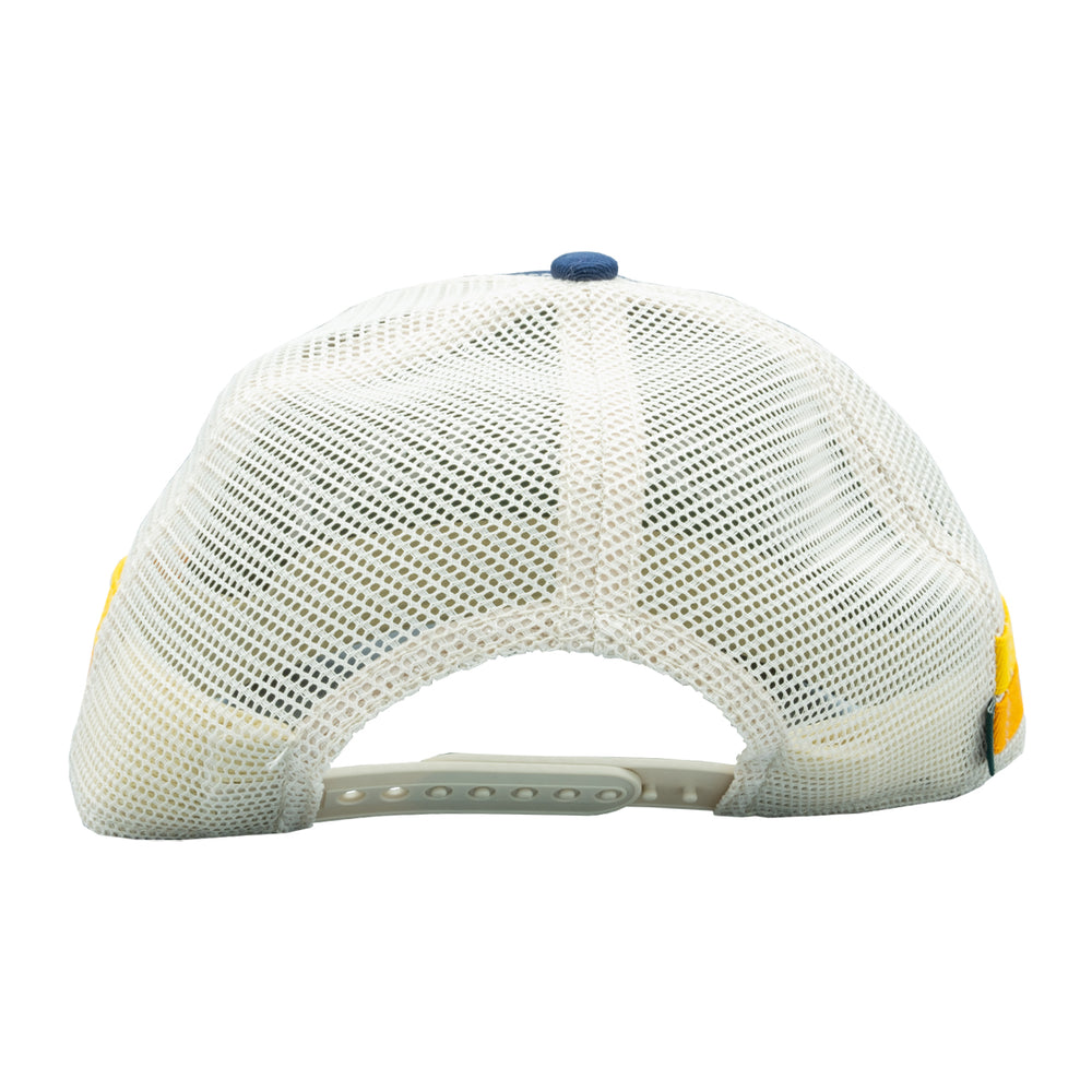 MRFC Logo 2BAR Pikes Peak w/ Kingfisher Trucker Navy/Gold/Orange