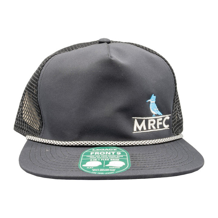 MRFC Logo Front 9 Trucker Black - Madison River Fishing Company