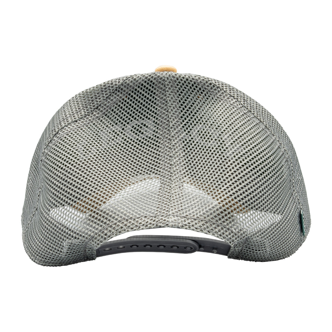 MRFC Logo Lo-Pro Snapback Trucker Caramel/Dark Grey - Madison River Fishing Company