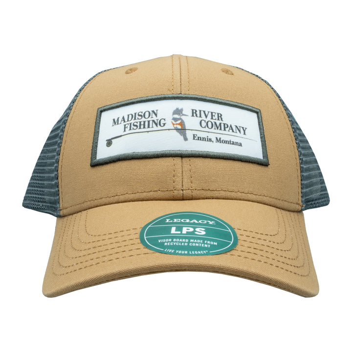 MRFC Logo Lo-Pro Snapback Trucker Caramel/Dark Grey - Madison River Fishing Company