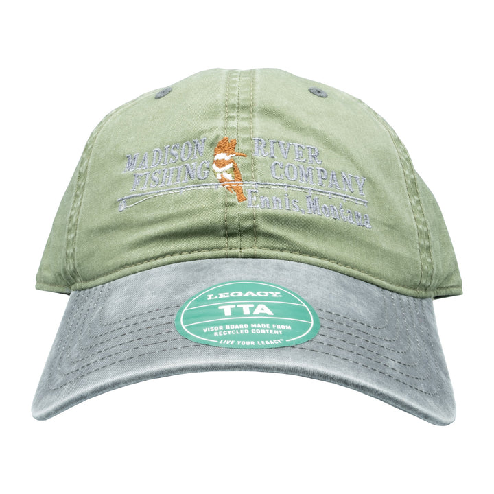 MRFC Logo Terra Twill Hat Moss/Cinder - Madison River Fishing Company