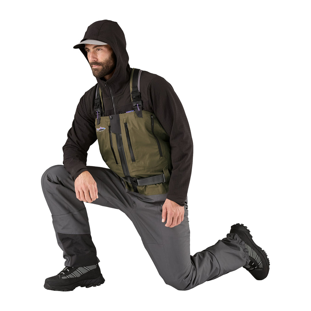 Patagonia Swiftcurrent Expedition Zip Front Waders Basin Green - Madison River Fishing Company