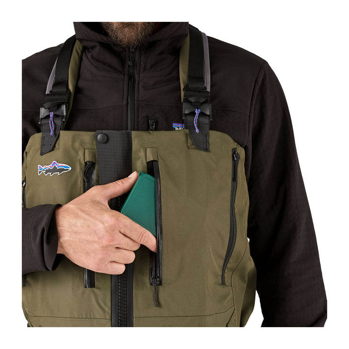Patagonia Swiftcurrent Expedition Zip Front Waders Basin Green - Madison River Fishing Company