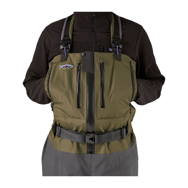 Patagonia Swiftcurrent Expedition Zip Front Waders Basin Green - Madison River Fishing Company