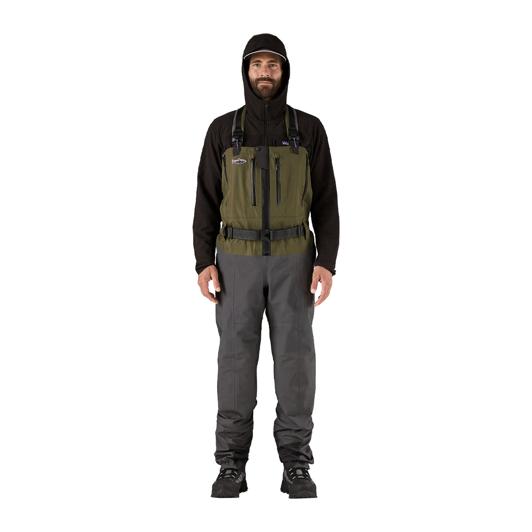 Patagonia Swiftcurrent Expedition Zip Front Waders Basin Green - Madison River Fishing Company