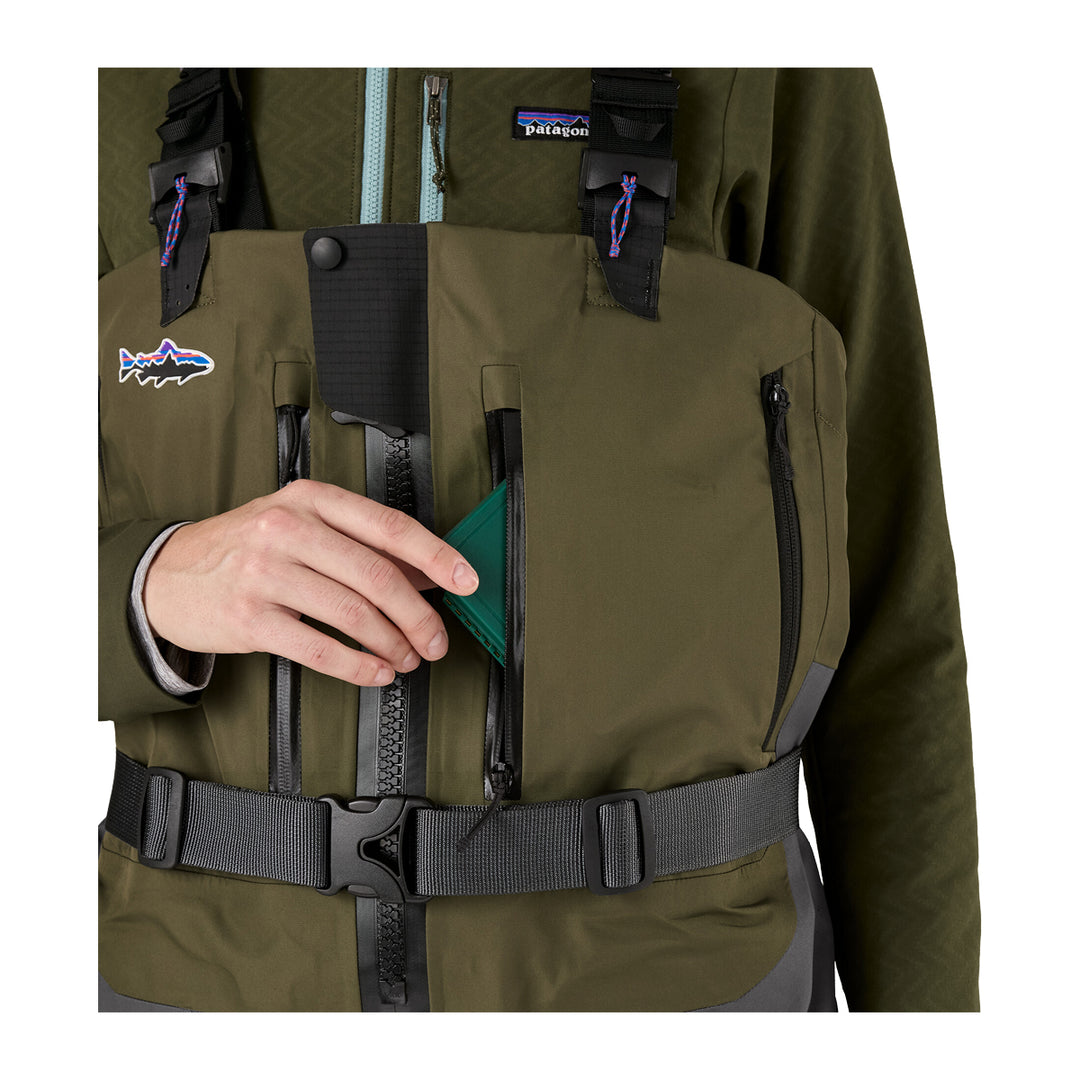 Patagonia Womens Swiftcurrent Expedition Zip Front Waders Basin Green - Madison River Fishing Company