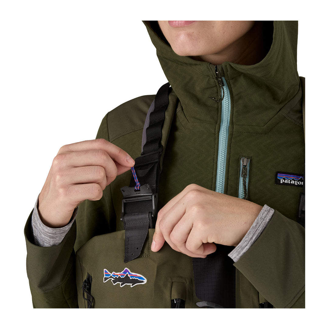 Patagonia Womens Swiftcurrent Expedition Zip Front Waders Basin Green - Madison River Fishing Company