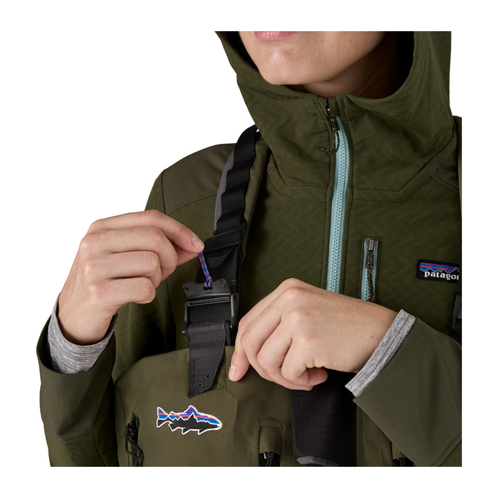Patagonia Womens Swiftcurrent Expedition Zip Front Waders Basin Green - Madison River Fishing Company