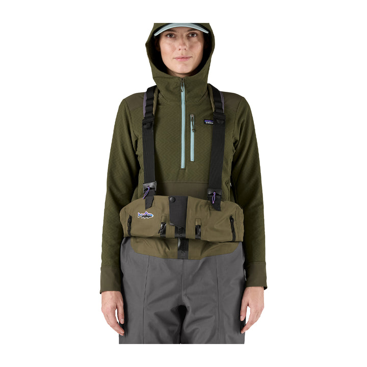 Patagonia Womens Swiftcurrent Expedition Zip Front Waders Basin Green - Madison River Fishing Company