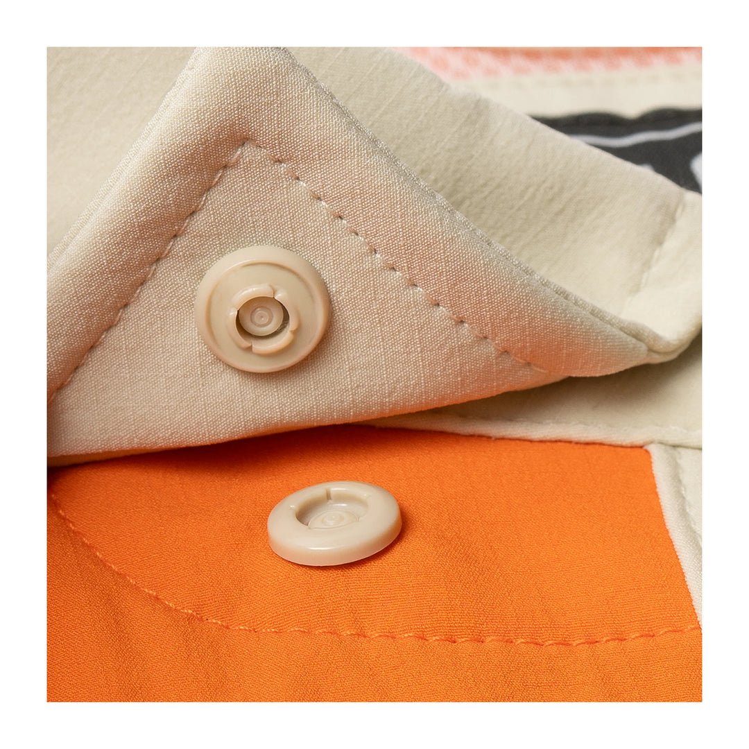 Poncho The Hebbronville Original Tuff-Thread Regular Shirt Tan // Patch: Blaze Orange