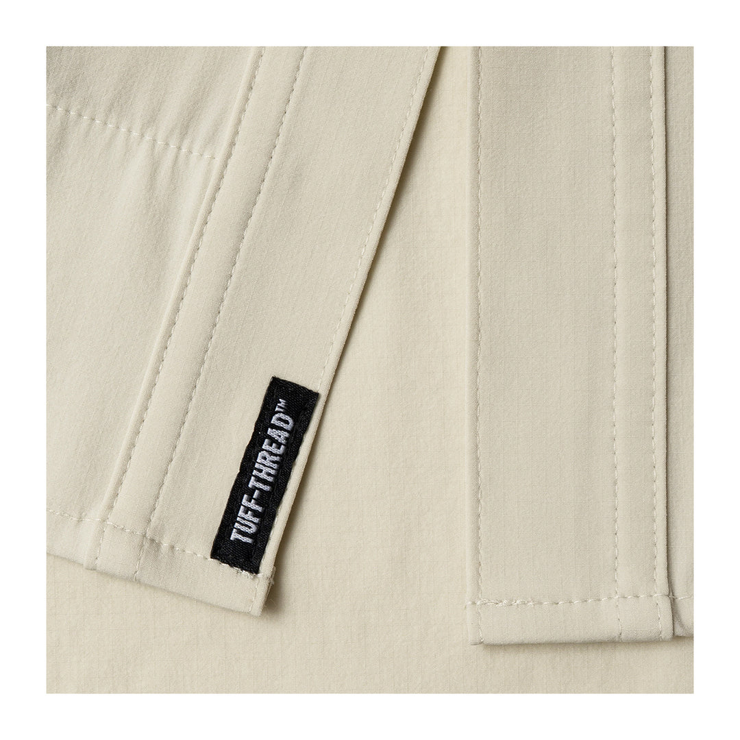 Poncho The Hebbronville Original Tuff-Thread Regular Shirt Tan // Patch: Blaze Orange