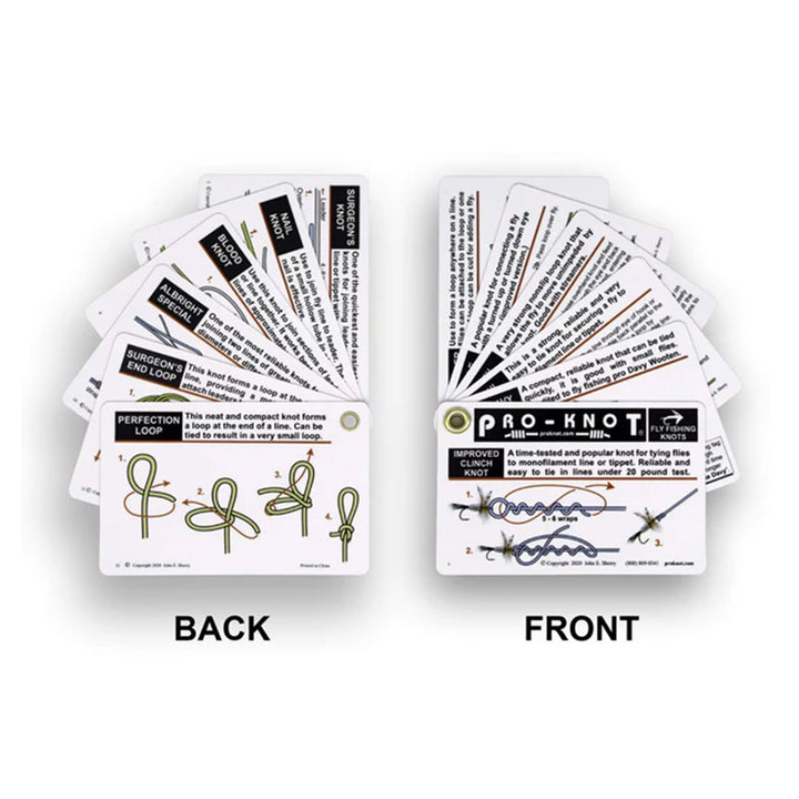 Pro-Knot Fishing Knot Cards 12 Knots - Madison River Fishing Company