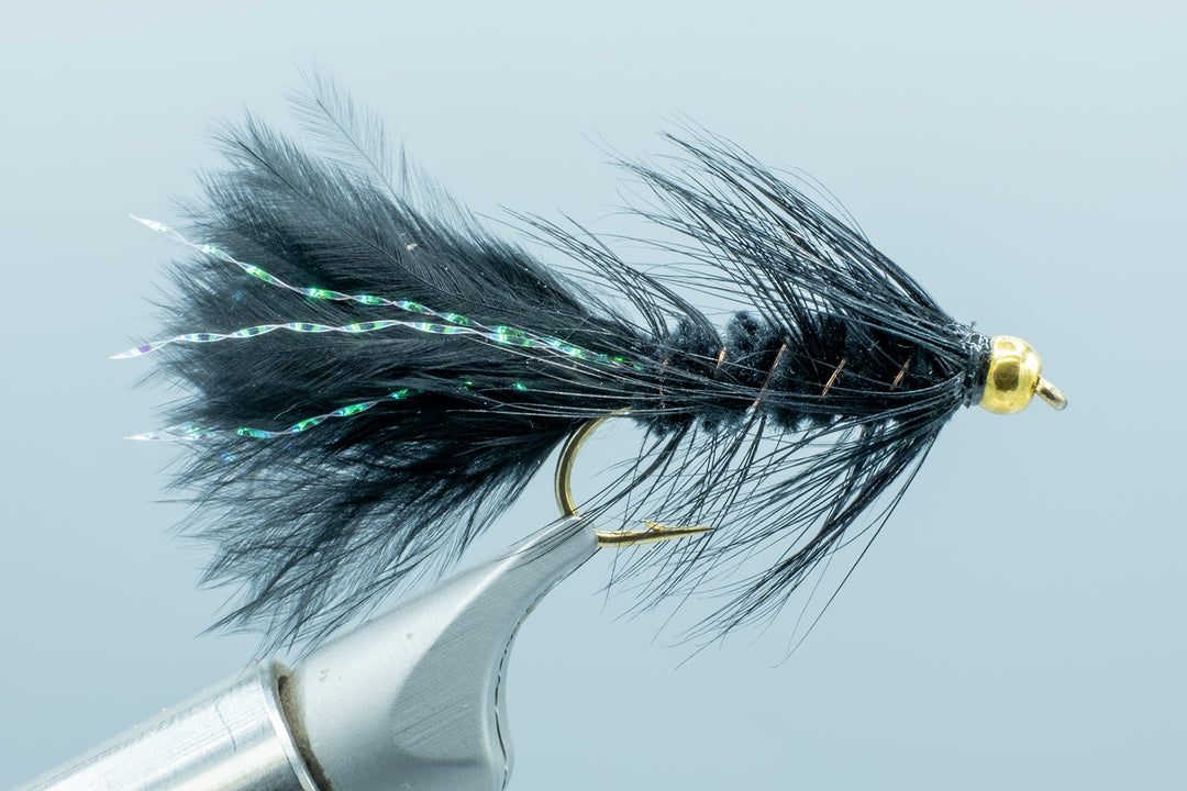 BH Wooly Bugger Black 1 Doz. #8