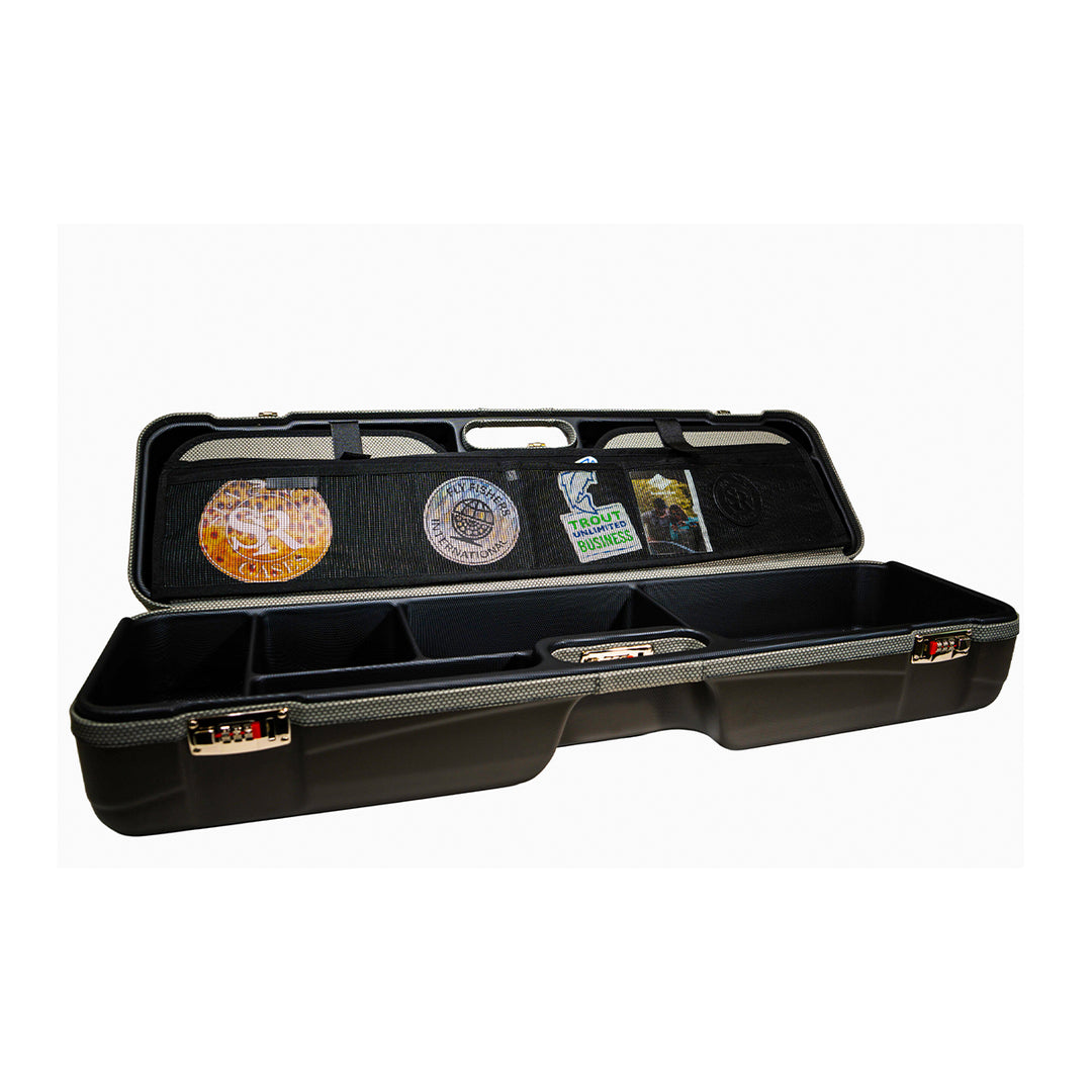 Sea Run Norfork Expedition Fly Fishing Rod & Reel Travel Case 9'6" Rod Espresso/Fish Scale