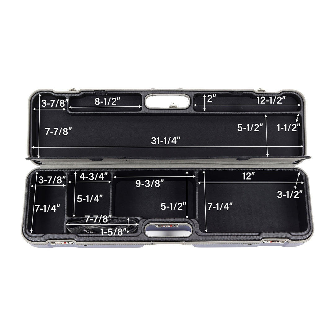 Sea Run Norfork Expedition Fly Fishing Rod & Reel Travel Case 9'6" Rod Espresso/Fish Scale with Waterproof Cover Cobalt